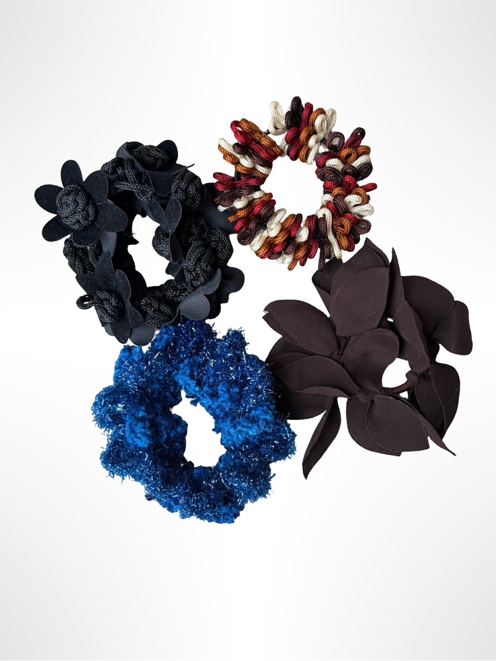 Multi-Texture Y2K Hair Scrunchie Pack